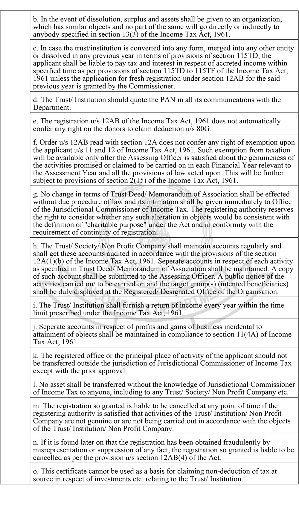 FORM NO. 10AC